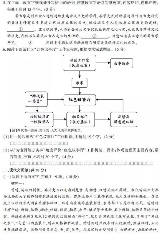 2019年高考語文真題及參考答案（浙江卷）1